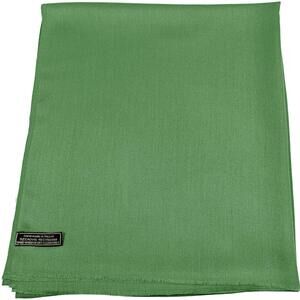 1675 Forest Green Solid Color Fringe Design Nepalese Shawl Seconds Scarf